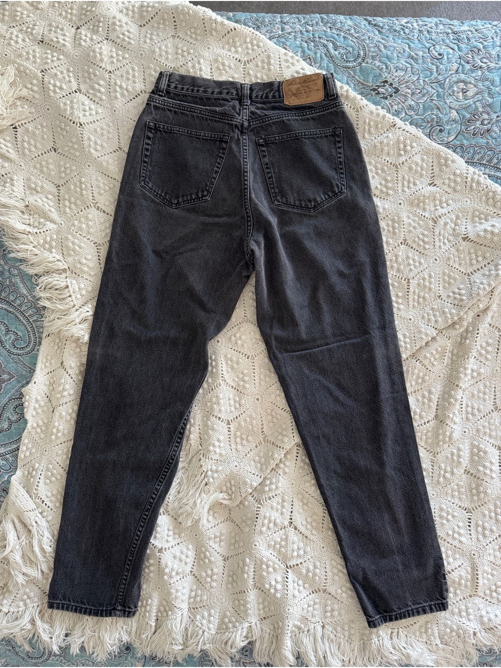 Vintage Eddie Bauer High-Rise Mom Jean Black Women's Jeans